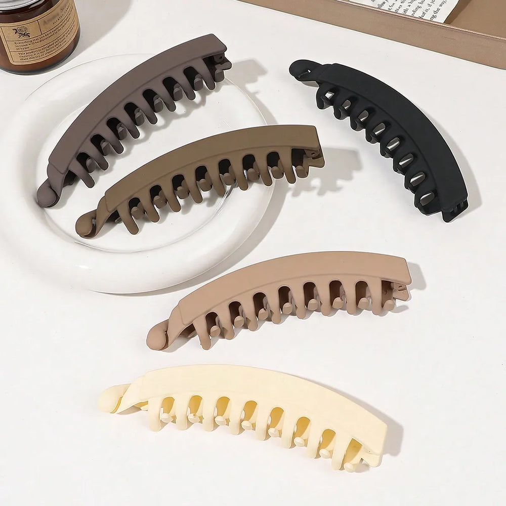 5 Pieces Banana Hair Clips for Women Strong Grip Non-Slip Hair Claws for Thick Hair 5 Inch Versatile Hair Accessories for Gift
