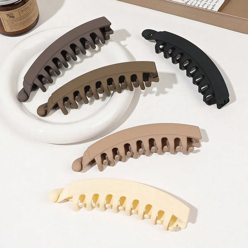 5 Pieces Banana Hair Clips for Women Strong Grip Non-Slip Hair Claws for Thick Hair 5 Inch Versatile Hair Accessories for Gift