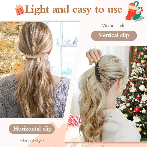 5 Pieces Banana Hair Clips for Women Strong Grip Non-Slip Hair Claws for Thick Hair 5 Inch Versatile Hair Accessories for Gift